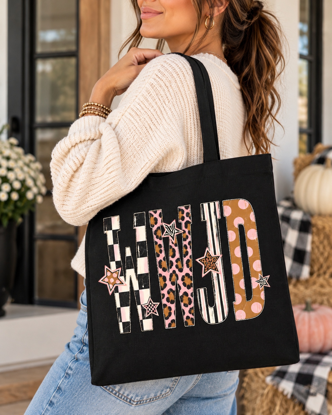 WWJD Star Tote